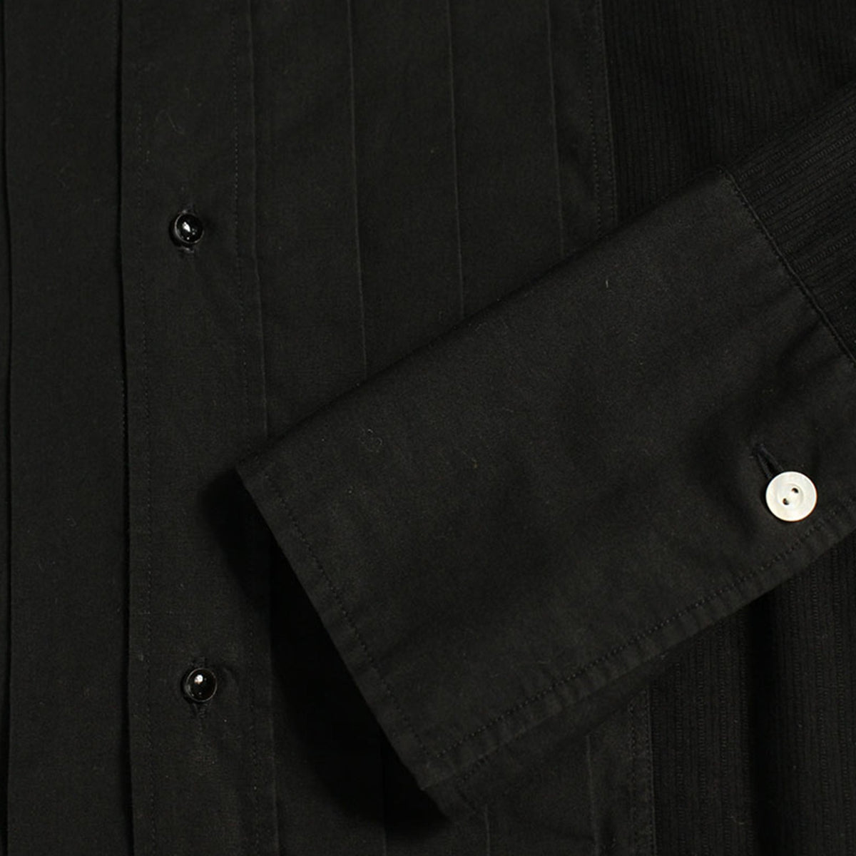 NUMBER (N)INE 2007 S/S Cotton Long Sleeve Shirt Black Size 3