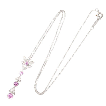 TIFFANY&CO Diamond Pt950 Platinum Necklace