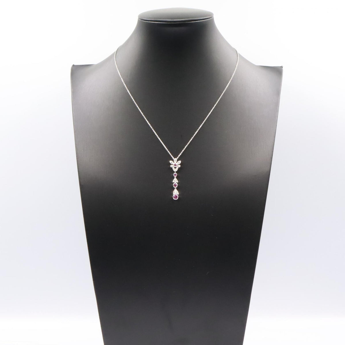 TIFFANY&CO Diamond Pt950 Platinum Necklace
