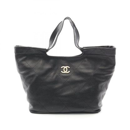 CHANEL Matelasse Caviar Skin Bag Black