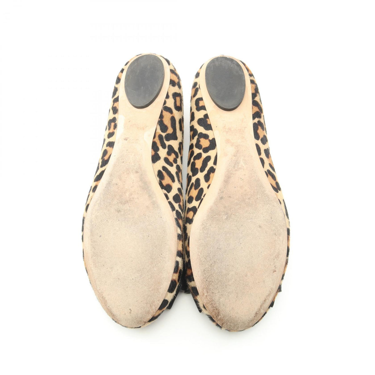 LOUIS VUITTON Popi-line Ballerina Heels Beige Size 39.5