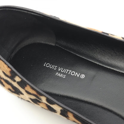 LOUIS VUITTON Popi-line Ballerina Heels Beige Size 39.5