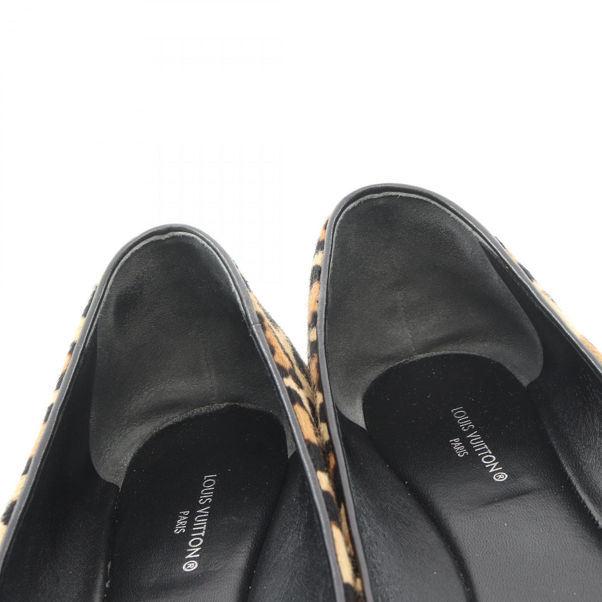 LOUIS VUITTON Popi-line Ballerina Heels Beige Size 39.5