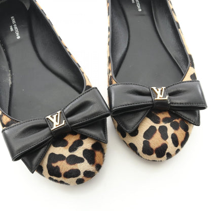 LOUIS VUITTON Popi-line Ballerina Heels Beige Size 39.5