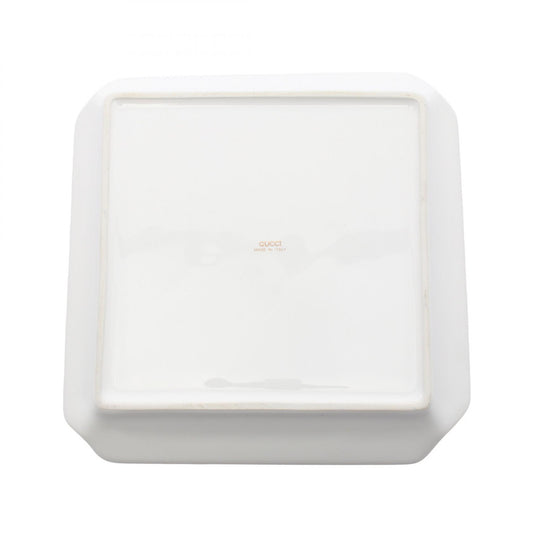 GUCCI WINTER BLOOMS Ceramic Ashtray White Multi
