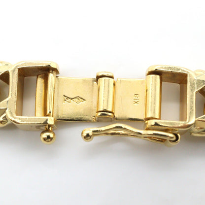 JEWELRY K18 Yellow Gold T-Cut Curb Chain Necklace