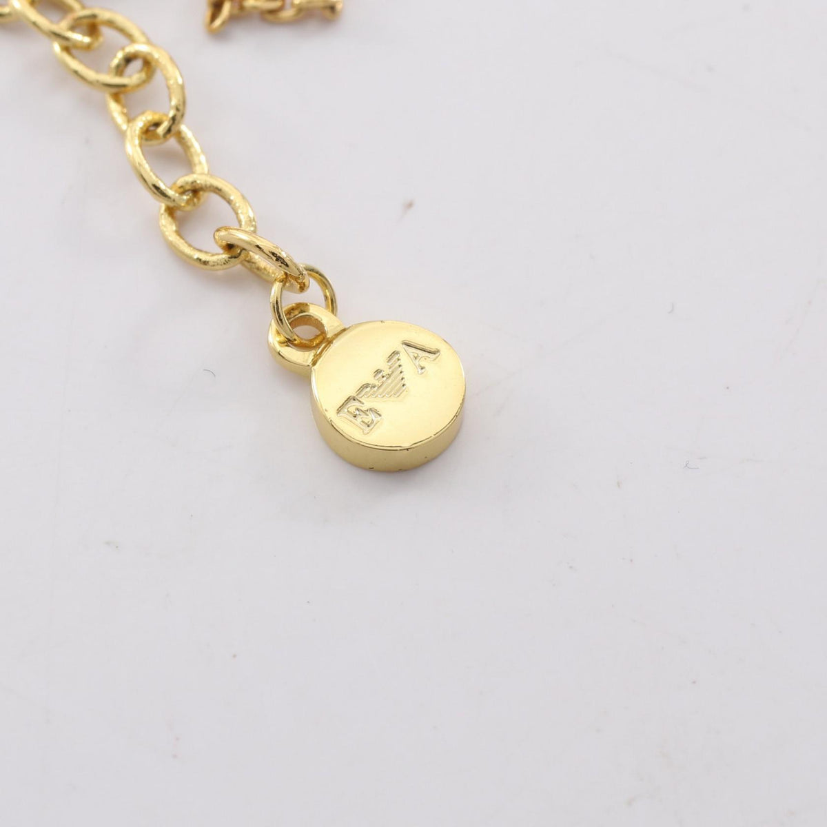 Emporio Armani Circle Gold Plated Necklace
