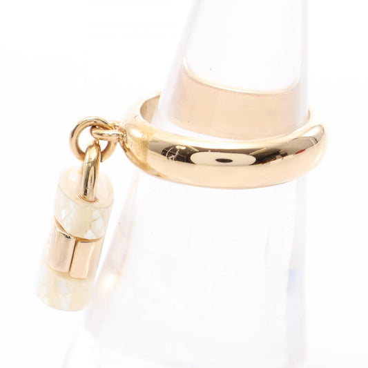 Chloe Padlock Motif Gold Plated Shell Ring Size JP 11