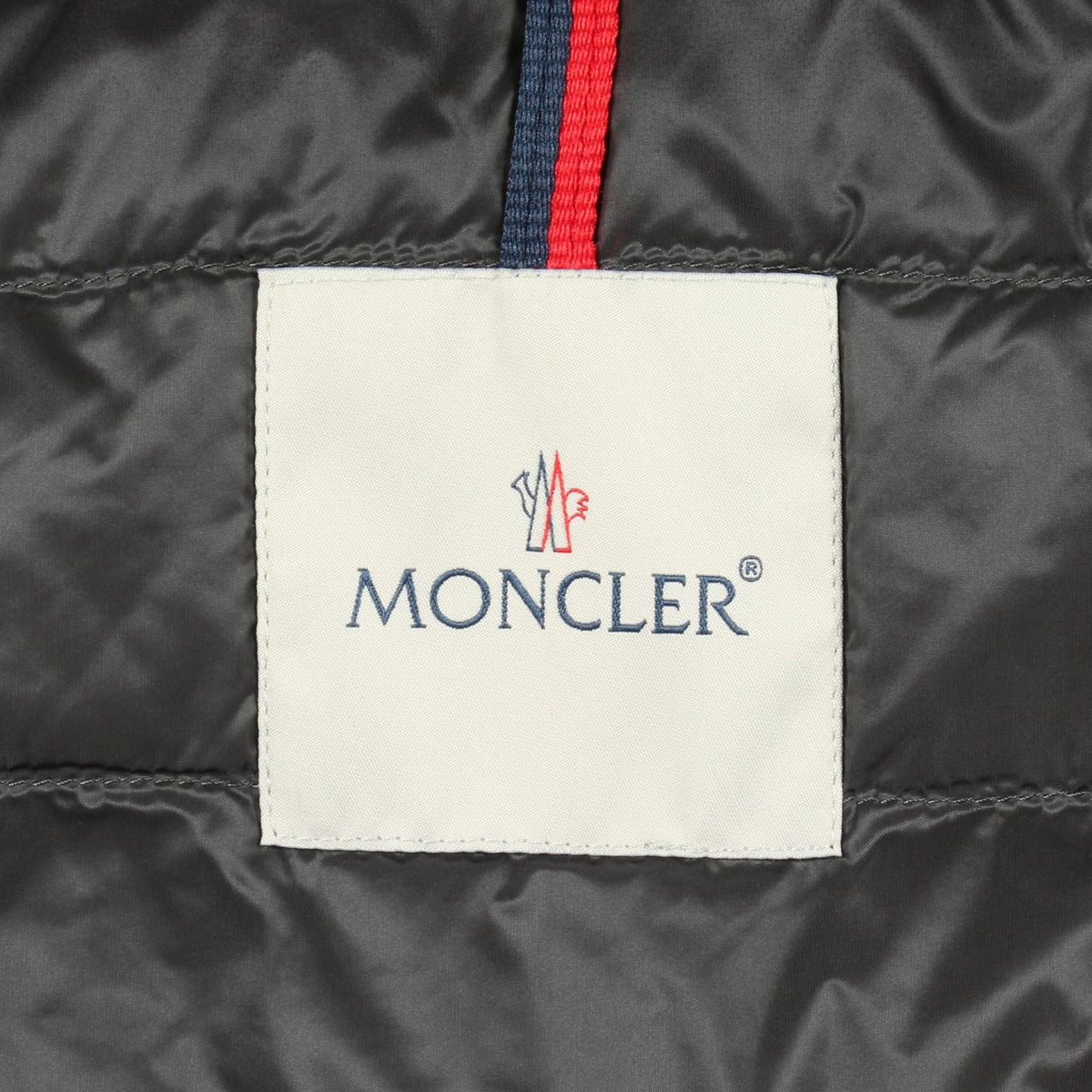 MONCLER TINIAN Hooded Nylon Down Jacket Gray Multi Size 1