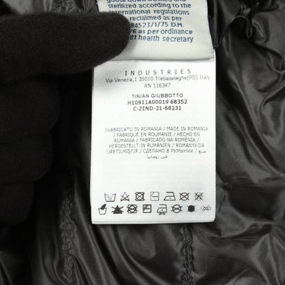 MONCLER TINIAN Hooded Nylon Down Jacket Gray Multi Size 1