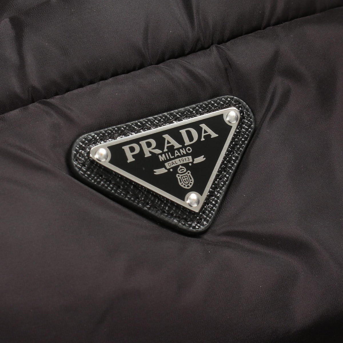 PRADA Re-Nylon Hooded Oversized Rain Coat Black Size 36