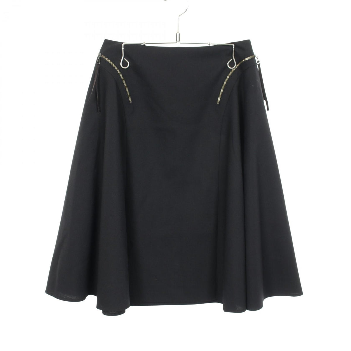 Rene Flare Wool Skirt Black Size 36
