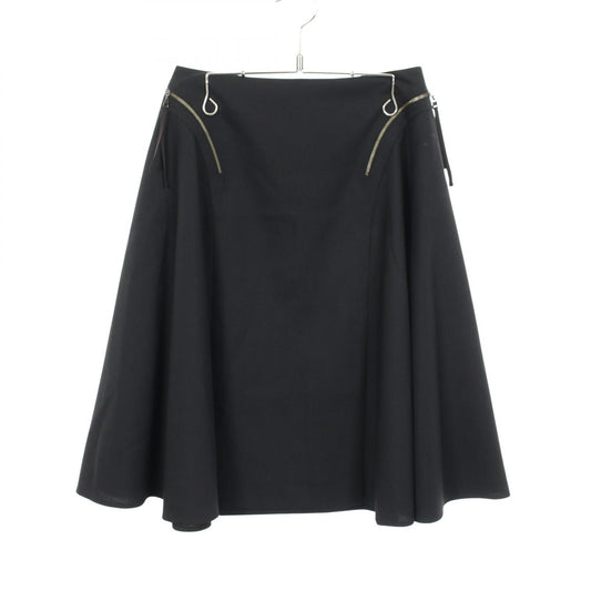 Rene Flare Wool Skirt Black Size 36