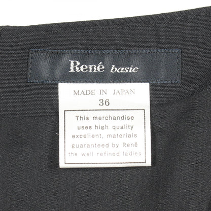 Rene Flare Wool Skirt Black Size 36