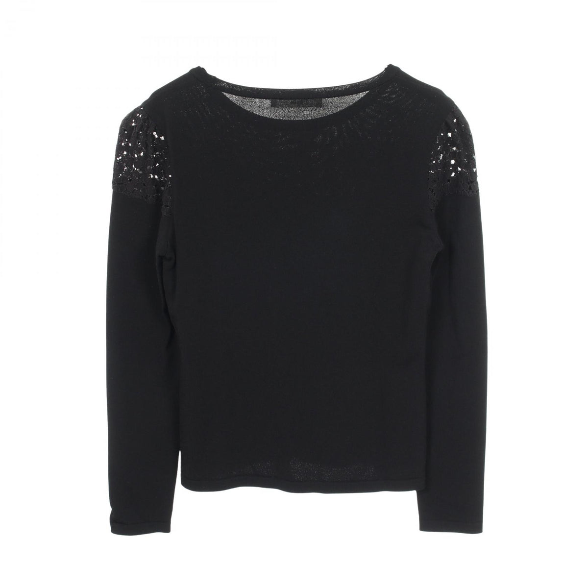 Rene Floral Lace Rayon Top Black Size 36
