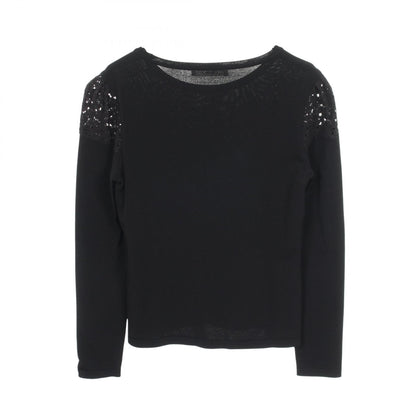 Rene Floral Lace Rayon Top Black Size 36