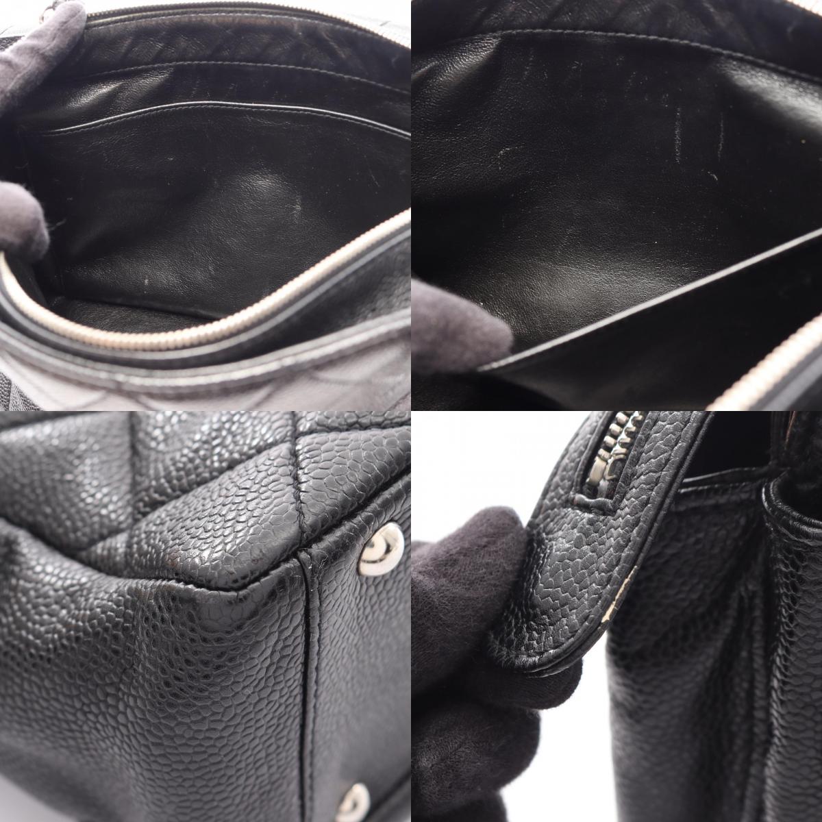 CHANEL Matelasse Caviar Skin Bag Black