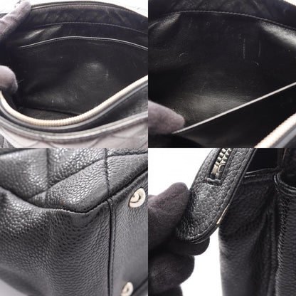 CHANEL Matelasse Caviar Skin Bag Black