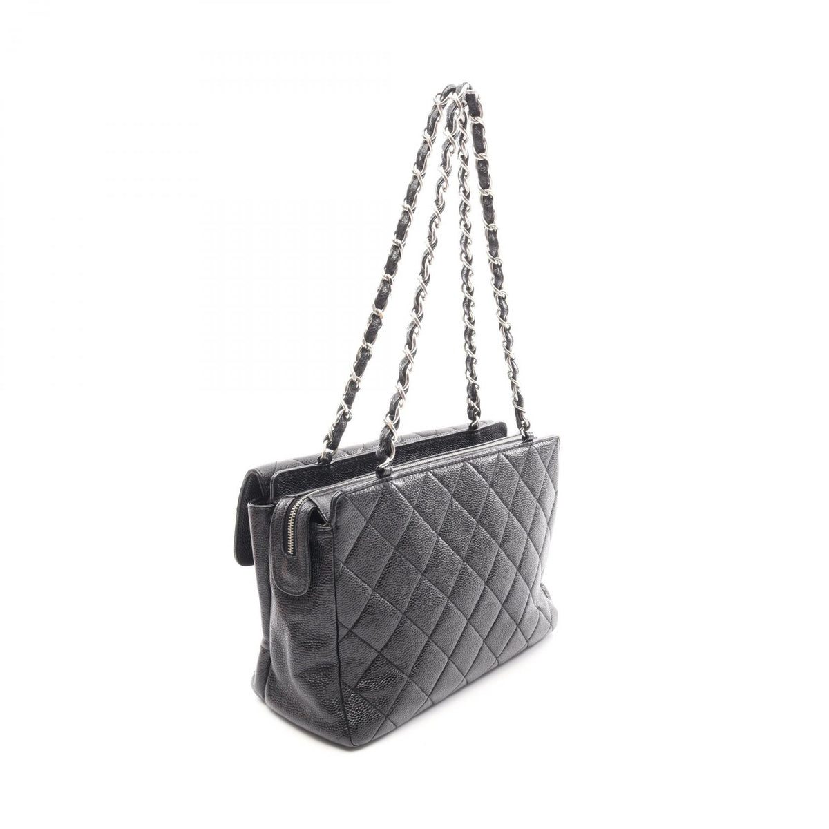 CHANEL Matelasse Caviar Skin Bag Black
