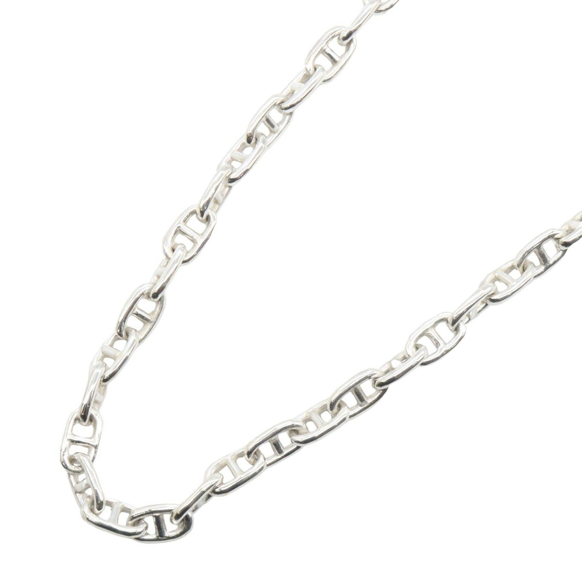 HERMES Vintage Chaine Silver Necklace