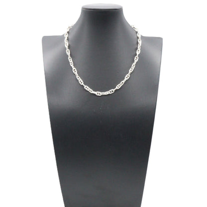 HERMES Vintage Chaine Silver Necklace