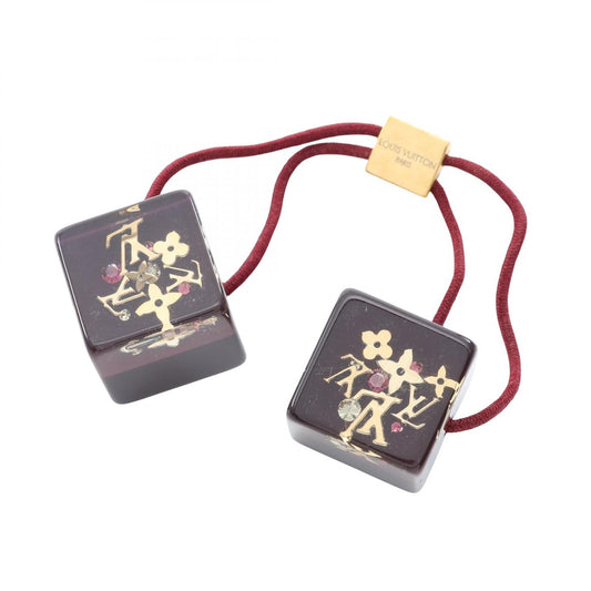 LOUIS VUITTON Hair Cube Resin Red