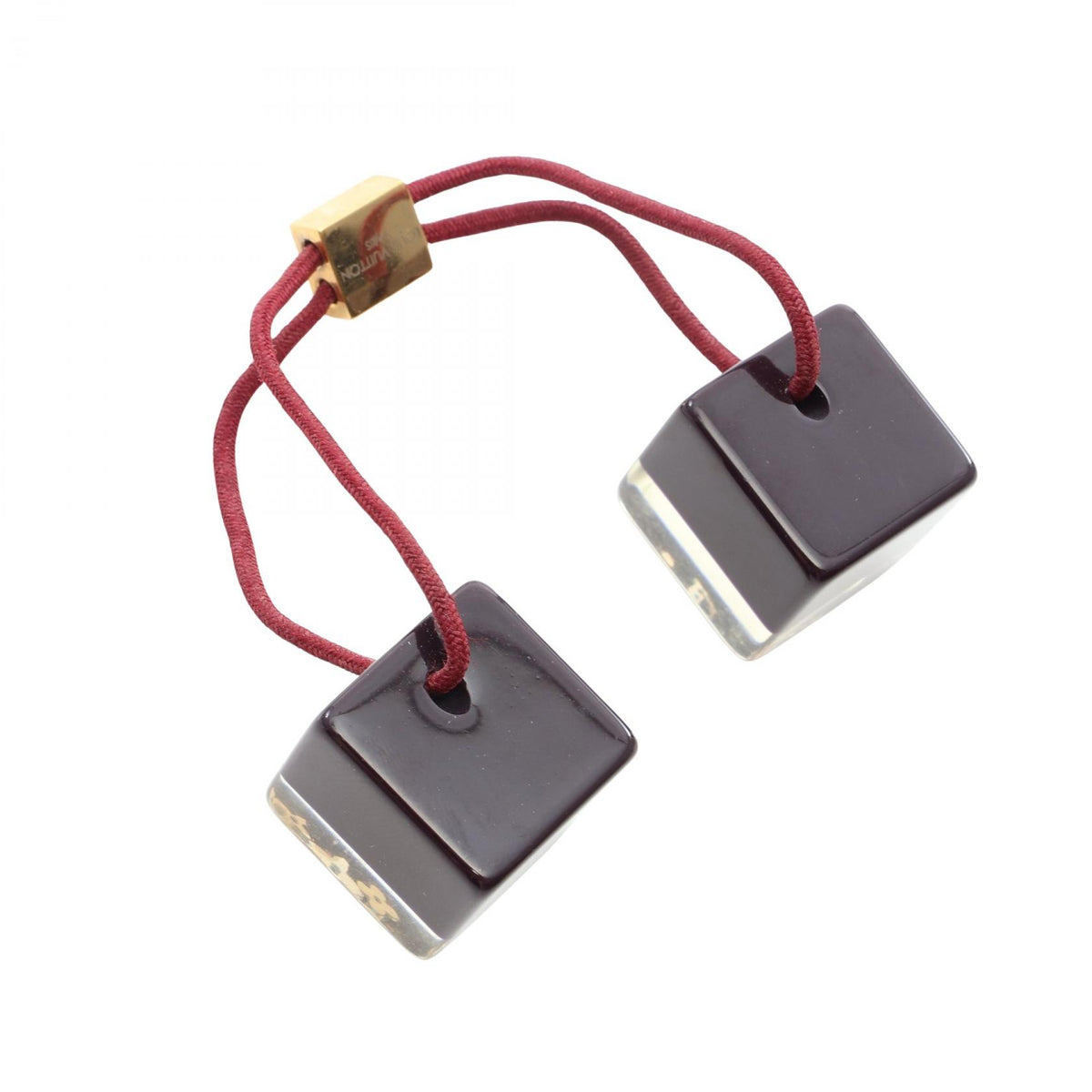 LOUIS VUITTON Hair Cube Resin Red