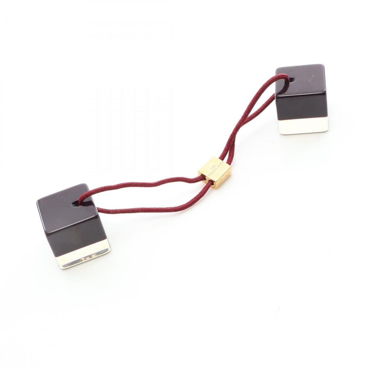 LOUIS VUITTON Hair Cube Resin Red