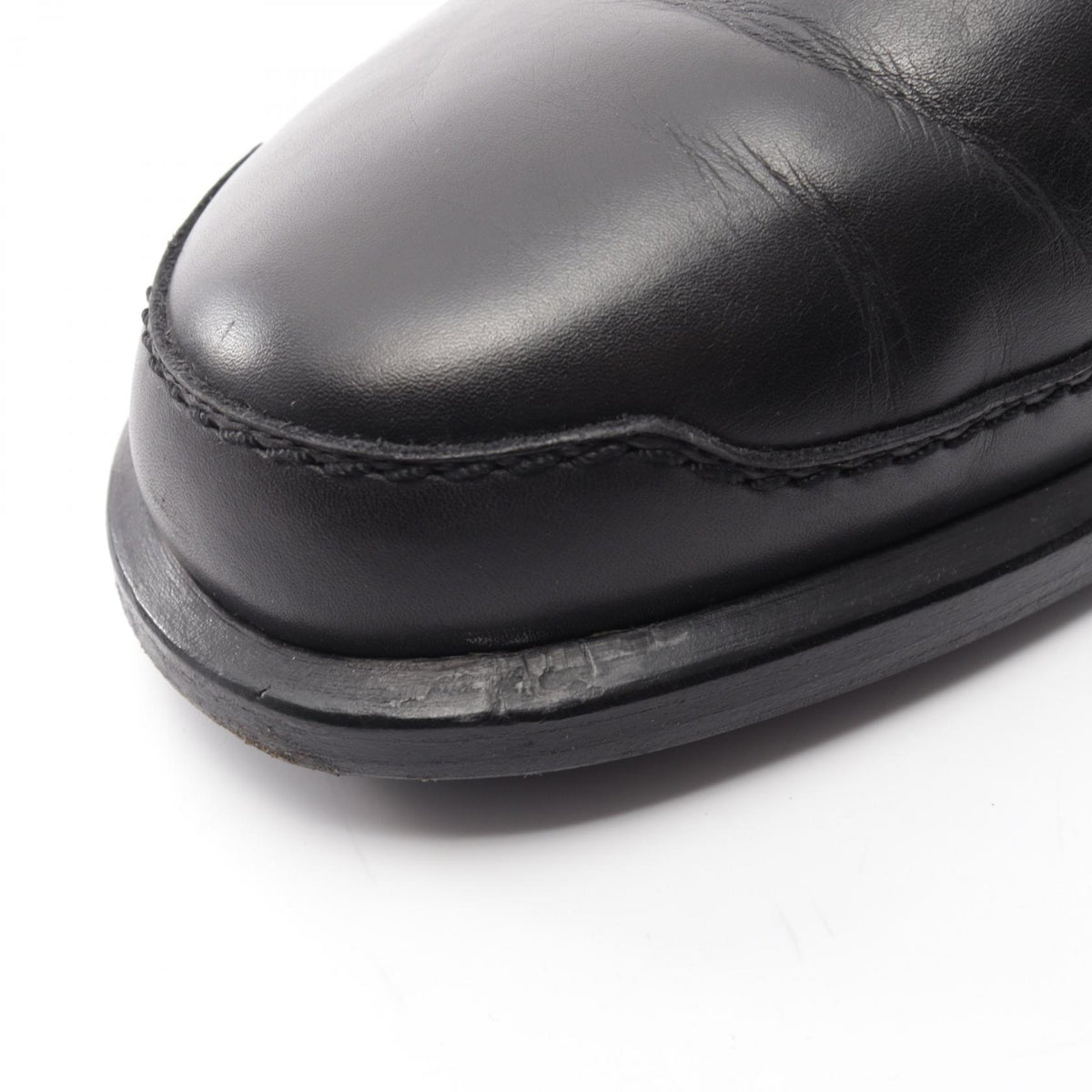 OFF Hermes Black Leather Chukka Boots Size EU 42