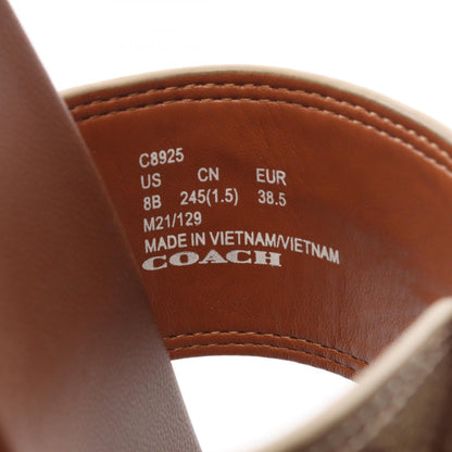 COACH Gwen Signature PVC Sandals Brown Size US 8