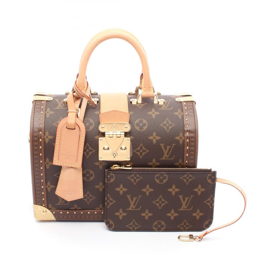 LOUIS VUITTON Speedy Trunk Canvas Handbag