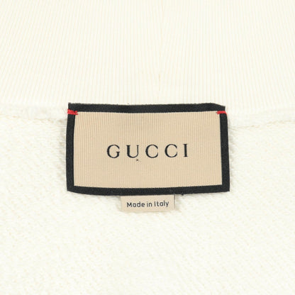 GUCCI Cotton Sweatshirt White Multi-Color Size XS
