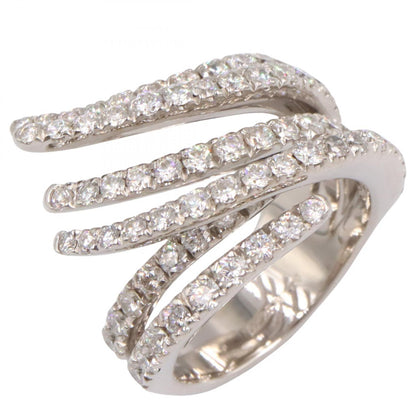 JEWELRY K18WG Diamond Ring Silver Size JP 11.5