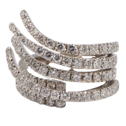 JEWELRY K18WG Diamond Ring Silver Size JP 11.5