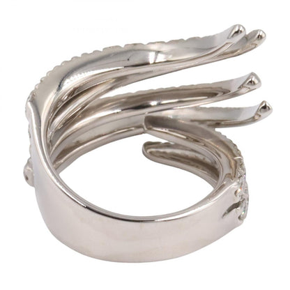 JEWELRY K18WG Diamond Ring Silver Size JP 11.5