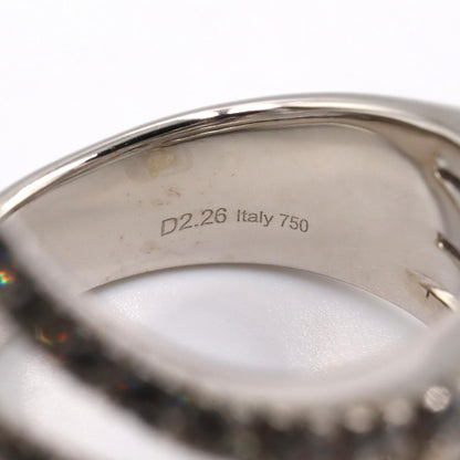 JEWELRY K18WG Diamond Ring Silver Size JP 11.5