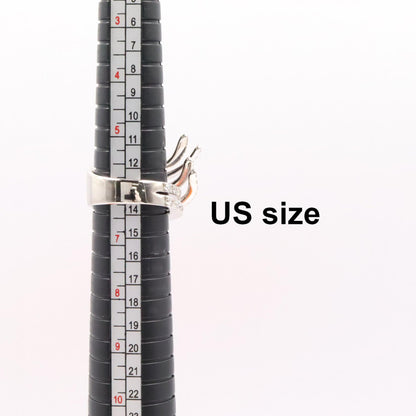 JEWELRY K18WG Diamond Ring Silver Size JP 11.5