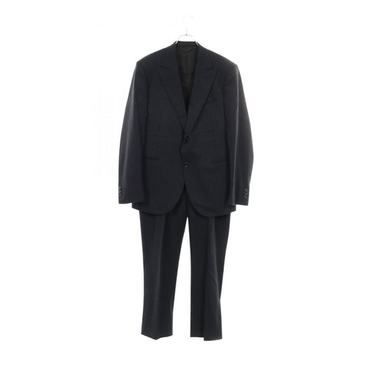 LOUIS VUITTON Pont Neuf Fit Wool Suit Navy Size 50