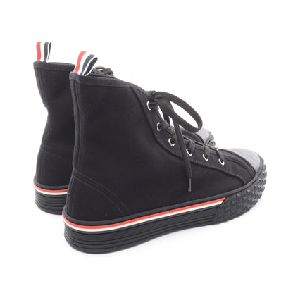 THOM BROWNE Black Multicolor Canvas Sneakers Size 7.5