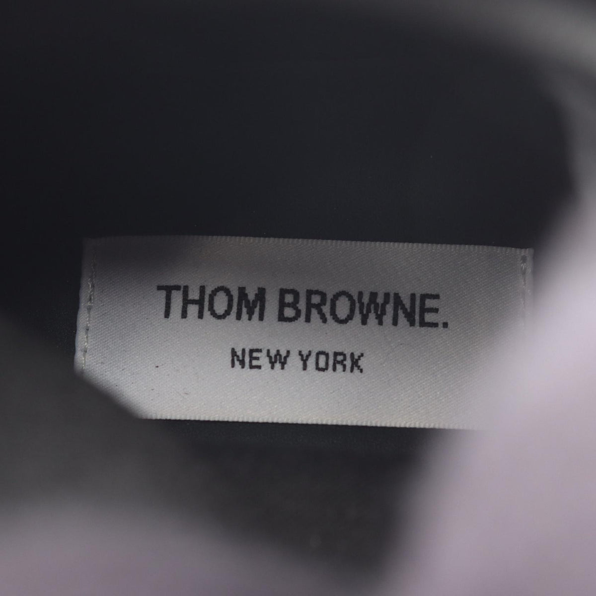 THOM BROWNE Black Multicolor Canvas Sneakers Size 7.5