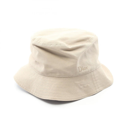 Dior OFF Oblique Reversible Cotton Bucket Hat Beige