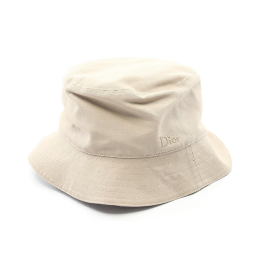 Dior OFF Oblique Reversible Cotton Bucket Hat Beige
