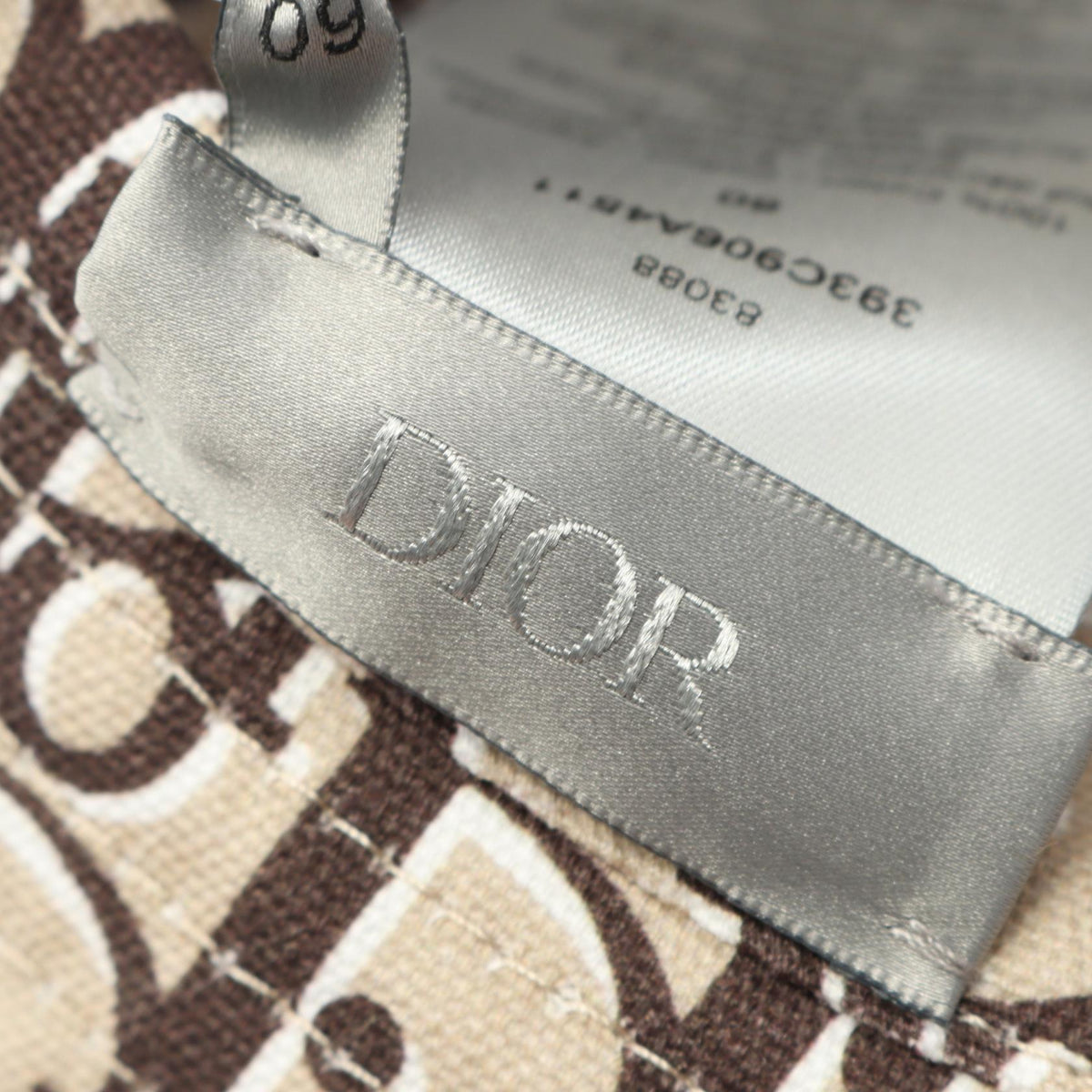 Dior OFF Oblique Reversible Cotton Bucket Hat Beige