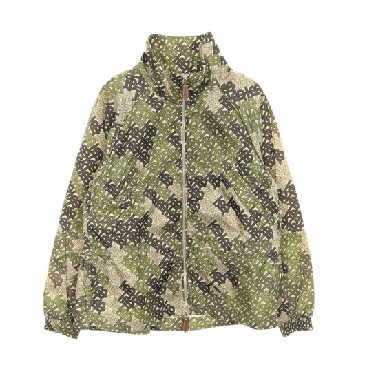 BURBERRY TB Monogram Nylon Jacket Khaki Multicolor Size UK2