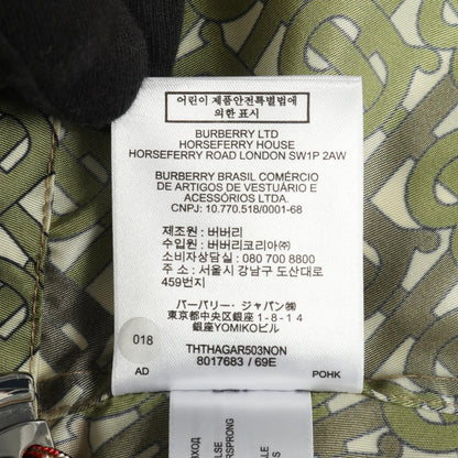 BURBERRY TB Monogram Nylon Jacket Khaki Multicolor Size UK2