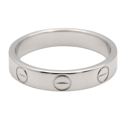Cartier OFF Mini Love Ring K18WG White Gold Size JP 9.5