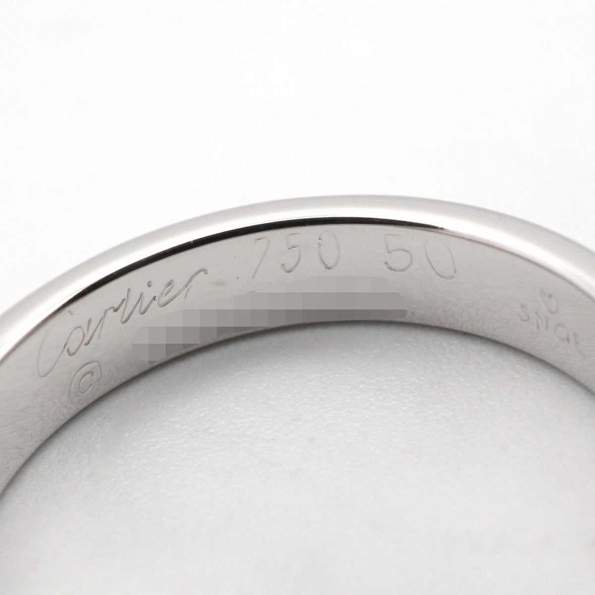 Cartier OFF Mini Love Ring K18WG White Gold Size JP 9.5
