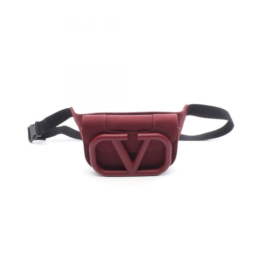 Valentino Garavani SuperVee Canvas Bag Red