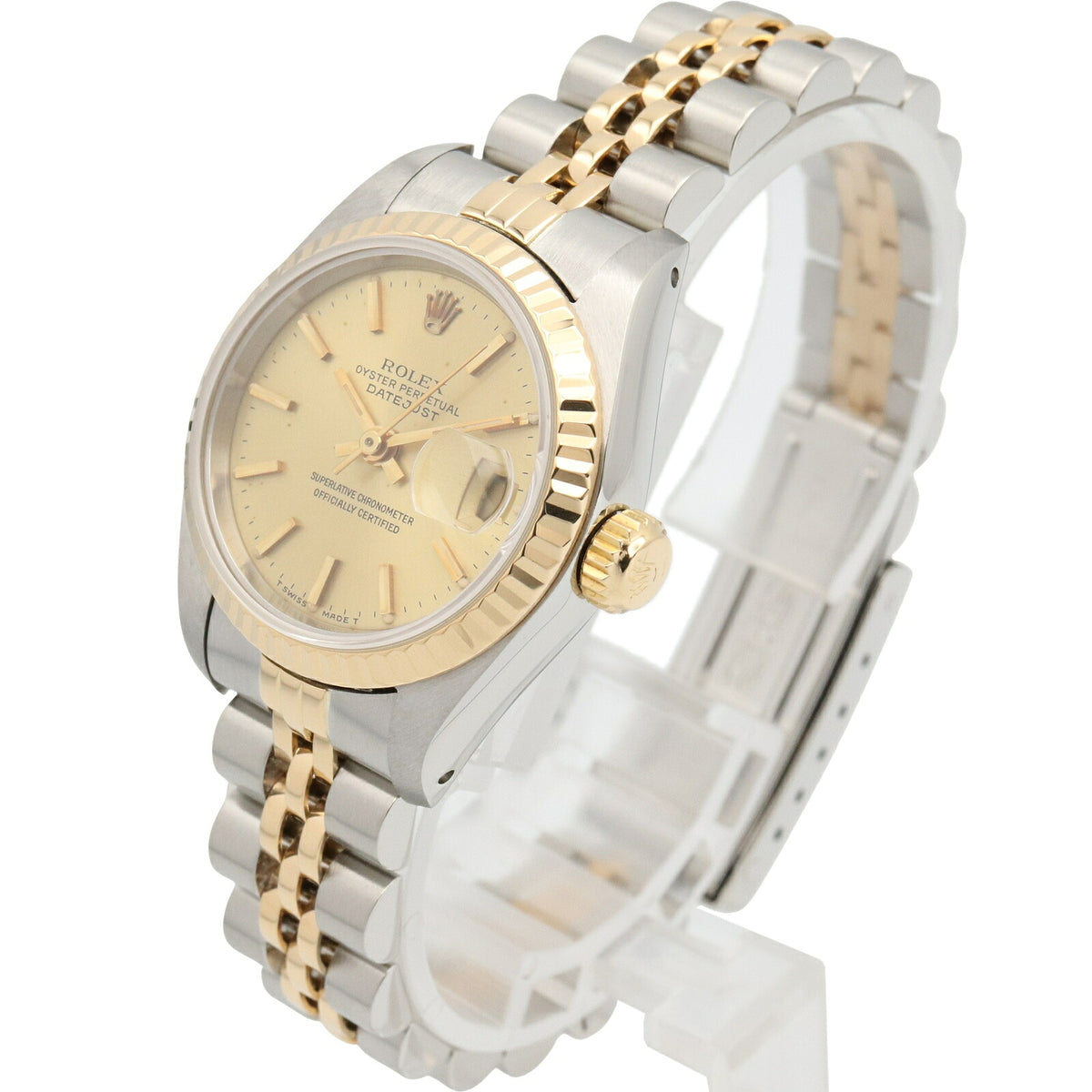 ROLEX Datejust K18 YG Champagne Watch Gold