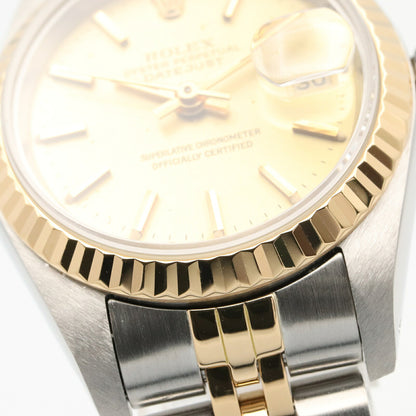 ROLEX Datejust K18 YG Champagne Watch Gold